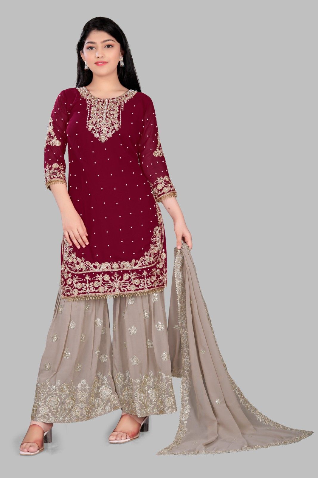 sharara kurti set